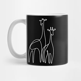 Girafe One Line Art Mug